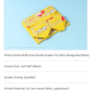 RORO Duck Double Drawers PU Fabric Storage Bin