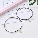 Fashion dollar leather necklace