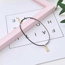 Fashion dollar leather necklace