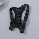 Black Pattern PU Leather Pet Harness