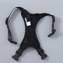 Black Pattern PU Leather Pet Harness