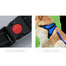 Black Pattern PU Leather Pet Harness