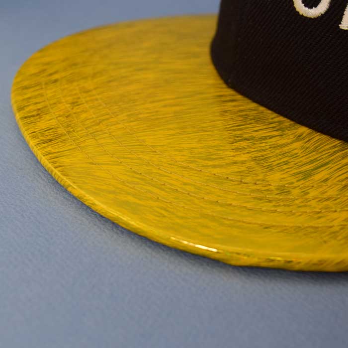 Black Golden Hip Hop Cap - Favour Logo (Men/Women)