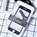Carbon Fiber Tempered Glass Screen Protector For Iphone 7- Black