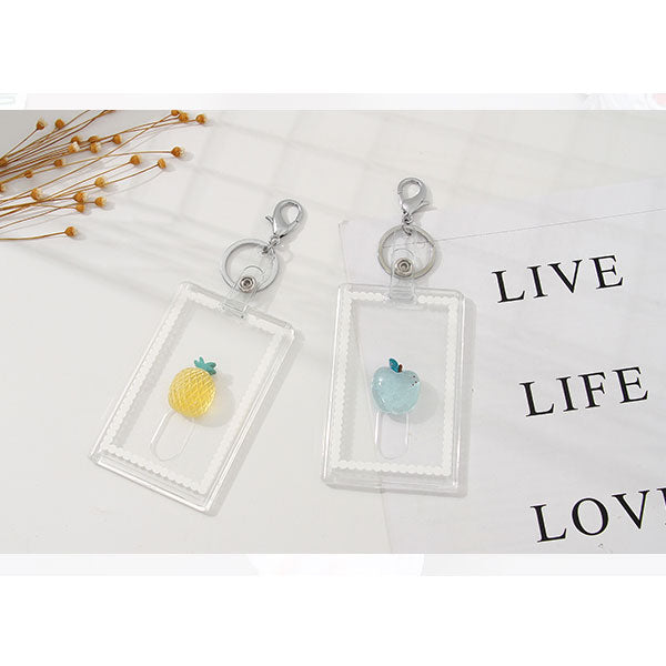 Cartoon Fruit Bag Charm Keychain Pendant