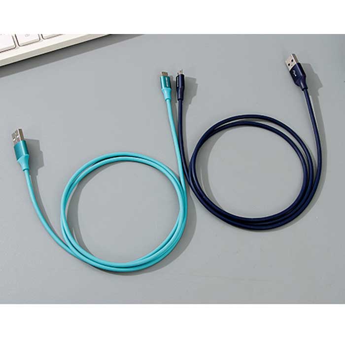 Ximi Vogue Solid Color Micro- USB Cable Pure color data cable Micro-USB ( Dark Blue)