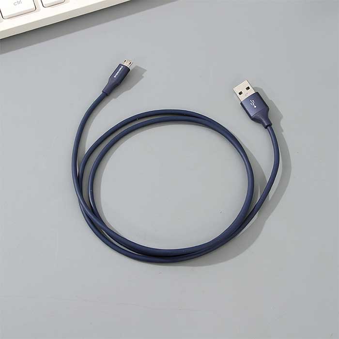 Ximi Vogue Solid Color Micro- USB Cable Pure color data cable Micro-USB ( Dark Blue)