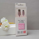 2 meters Type-C knitted data line (rose gold)