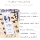 Android mini data cable (gun black)