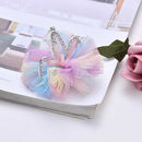 Landscape color rainbow yarn child clip