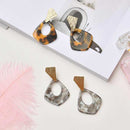 Nordic minimalist fashion seashell earrings