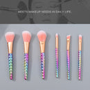 Dazzling Electroplated Series Makeup Brush Set