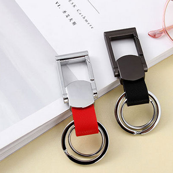 Double Rings Key Chain
