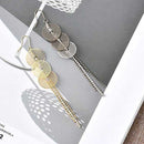 Stylish thin temperament earrings