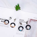 Circle Leopard Earrings For Girls In Silver and Black Color and Circle Shape Price For One Pair