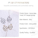 Fashionable Nordic Style Trendy Dangle Earrings For Girls