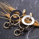 Circle temperament earrings