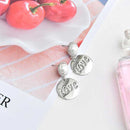 Nordic fashion love pearl earrings