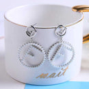 Fashionable Stylish Popular Pearl Circle Earrings For Girls With Quality Products