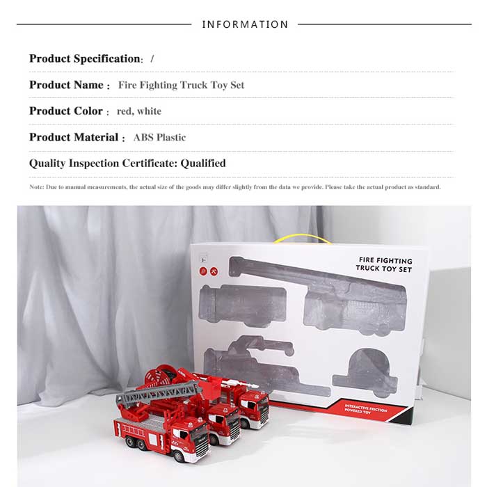 Red Fire Fighting Truck Toy Set for Children 