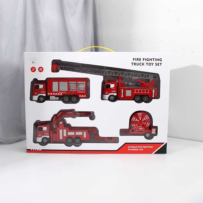 Red Fire Fighting Truck Toy Set for Children 