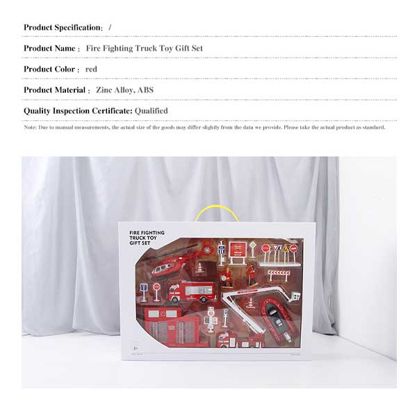Fire Fighting Truck Toy Gift Set (Red)