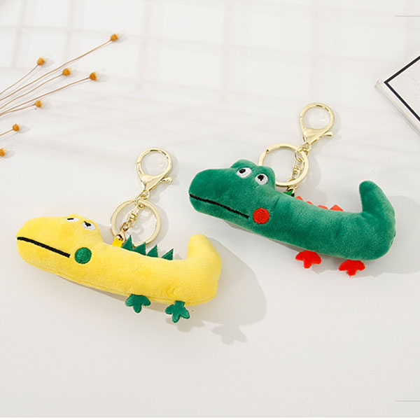 Fluffy Dinosaur Key Chain  Fridge Magnet