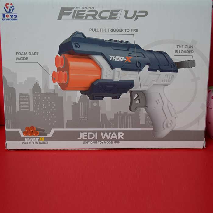 Fierce Up Manual Soft Bullet Shooting Pistol Toy Gun | Guns & Darts (Multicolor)