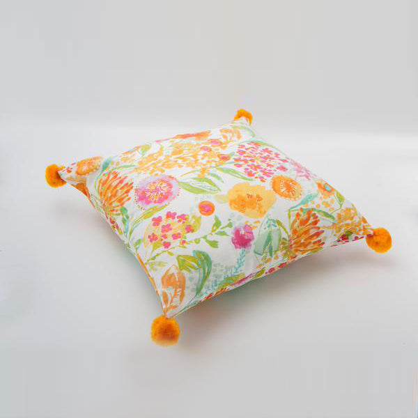 Premium Sofa Cushion Cotton Duck Fabric (Flowers Printed)