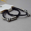 Striped Bow Pair Hair Rubber Band For Fashionable Girls Price For One Pair