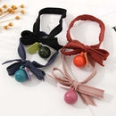 Cute bow, small ball (1 pair)