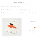 Sliced radish hairpin