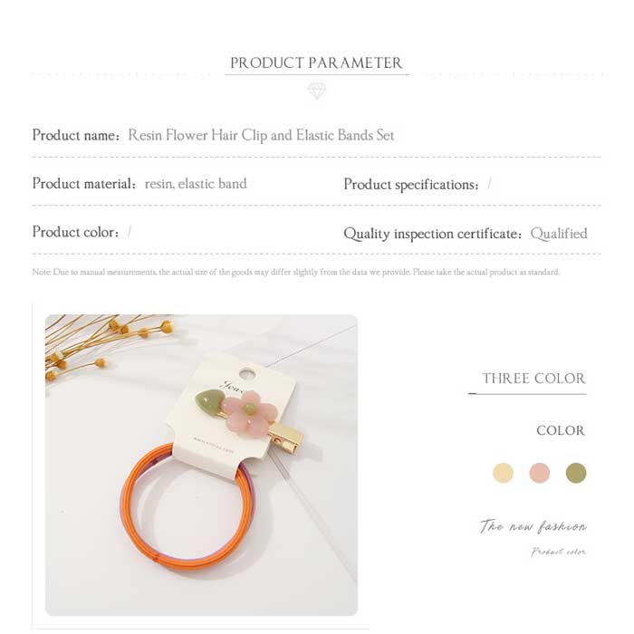Lady flower clip glutenet set