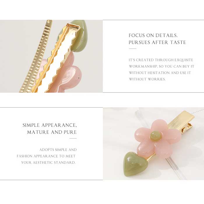 Lady flower clip glutenet set