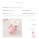 Cute Little Dinosaur Children's Rubber Band For Hairs With Pink Color And Blue Color And Safe Packaging