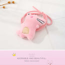 Cute Little Dinosaur Children's Rubber Band For Hairs With Pink Color And Blue Color And Safe Packaging