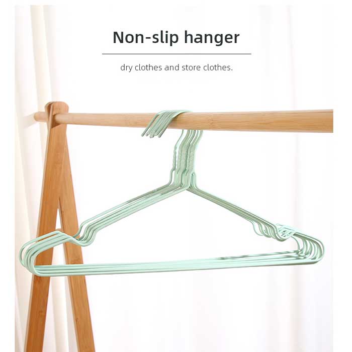 41cm Slot Plastic Coating Clothes Hanger for Adult (10 Count)