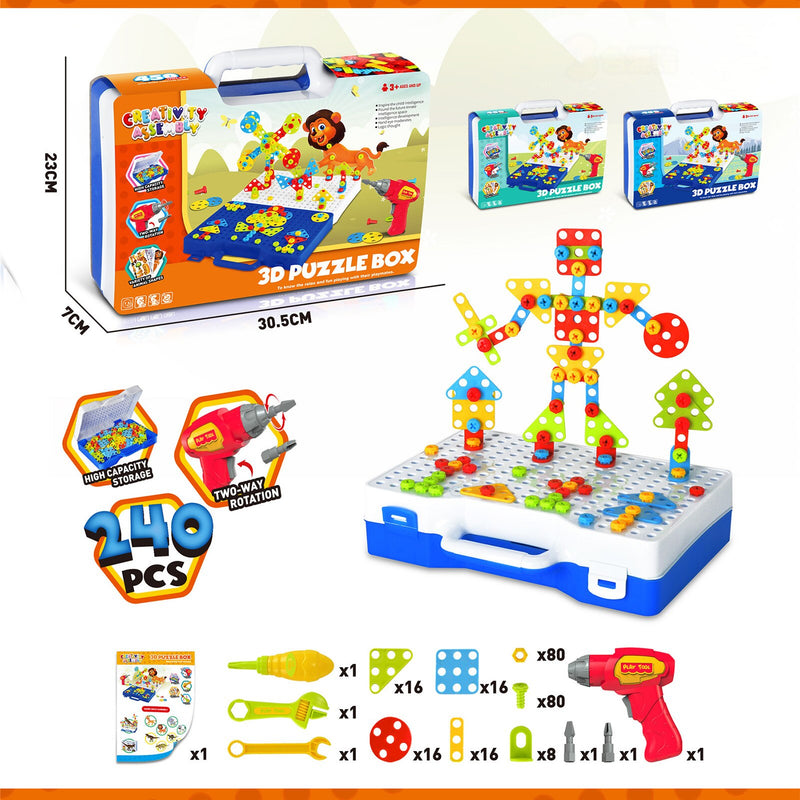 Classic Large Creative Brick Box | Drill Puzzle Toys Novel Animal STEM Building Blocks Toys