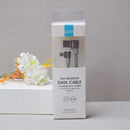 1 meter single right angle knitted Android data cable (gray)