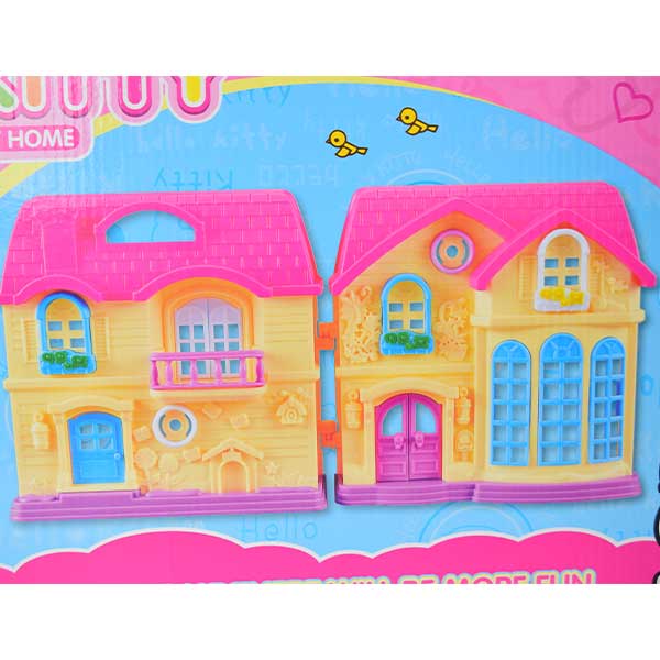 Hello Kitty Play House Set | Furniture Kids Toy Beautiful Villa with Cute Kitty Family