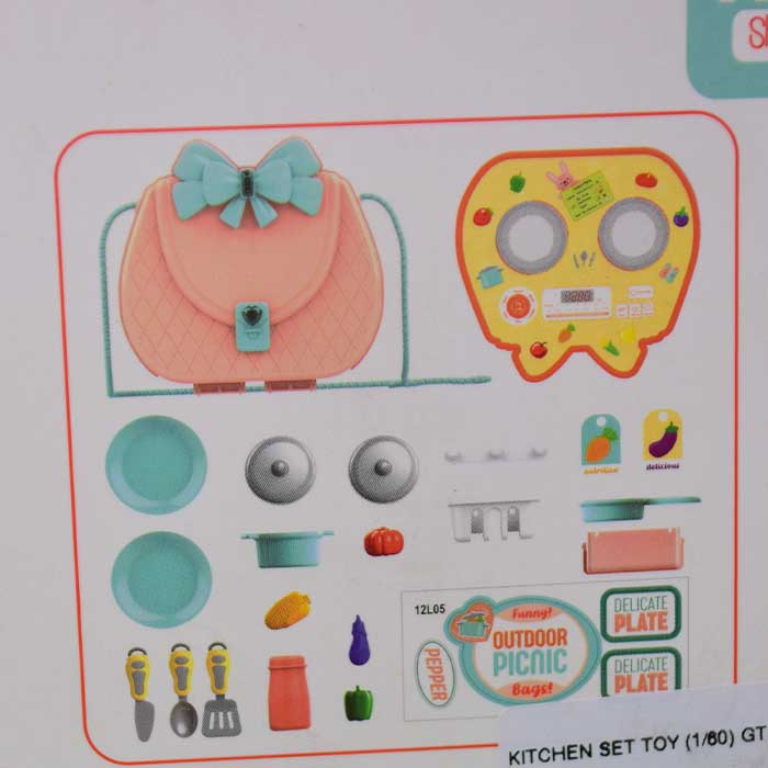 Pretend Play Kitchen Toy Set For kids | Shoulder Bag | Age 3+