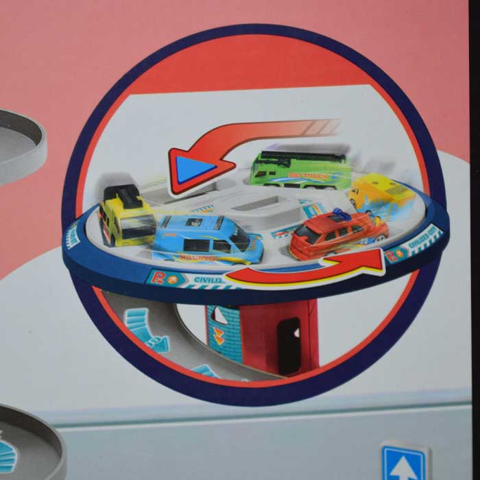 Circulation Garage City Light & Music Multi Functional City | Spiral Suit Parking Lot 3 Cars