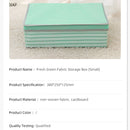 Fresh Green Fabric Storage Box (Small)