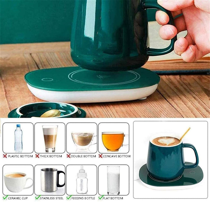 Lucky Coffee Mug Warmer for Desk, Electric Milk Tea