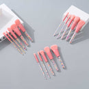 Rainbow sand series round head makeup brush (5 mix colored)