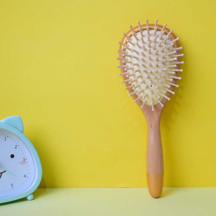 Hair Brush Wooden Detangling Brush - Hairbrush for Women Men Kids Stimulate Scalp Help Growth