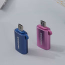 Micro-USB to USB converter includes an OTG adapter  Purpel (rose violet)