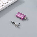 Micro-USB to USB converter includes an OTG adapter  Purpel (rose violet)