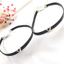Short V-type fashion necklace