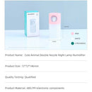 Cute Animal Double Nozzle Night Lamp Humidifier-DQ113